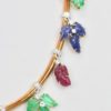 Tutti Frutti Necklace Diamonds Carved Emeralds, Rubies, Sapphires 18K Gold #8