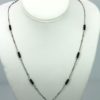 Edwardian Lorgnette, Pearl Onyx Necklace with Double-Sided Charm Platinum #7