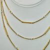 Seed Pearl Chain Extra Long 32″ 18K Yellow Gold #7