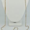 Seed Pearl Chain Extra Long 32″ 18K Yellow Gold #3