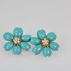 Van Cleef and Arpels Rose de Noel Turquoise Earrings #7