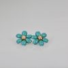 Van Cleef and Arpels Rose de Noel Turquoise Earrings #3