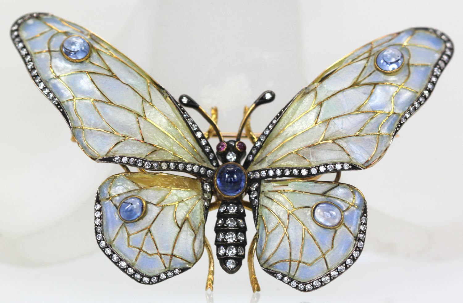 Plique a Jour Jewelry - butterfly