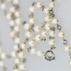 Platinum Seed Pearl Necklace #1