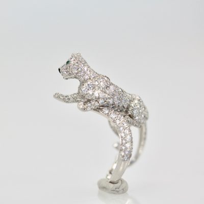 Cartier Diamond Walking Panthere Ring