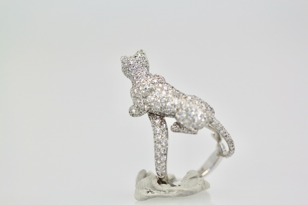 Cartier Diamond Walking Panthere Ring #5