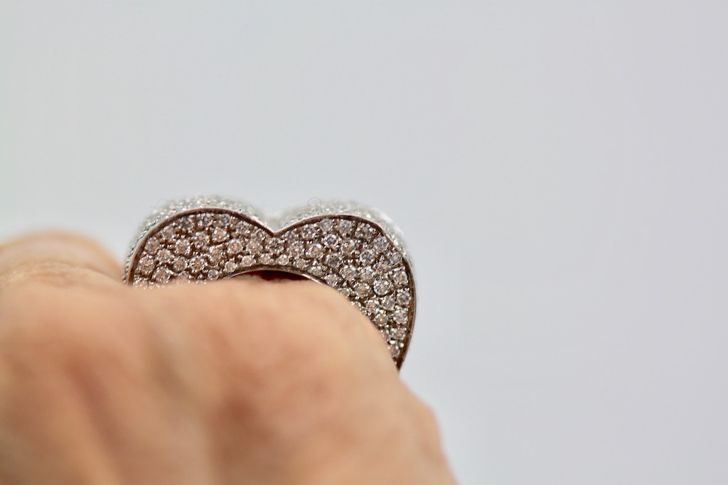 Piaget Full Diamond Heart Ring 18K #9
