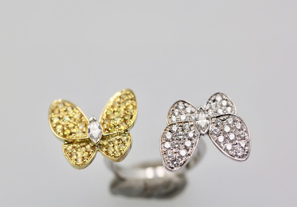 Van Cleef Double Butterfly Ring