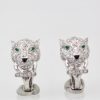 Cartier Diamond Panthere Earrings