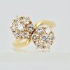 Van Cleef & Arpels Fleurette Ring Double Flower Motif - close up