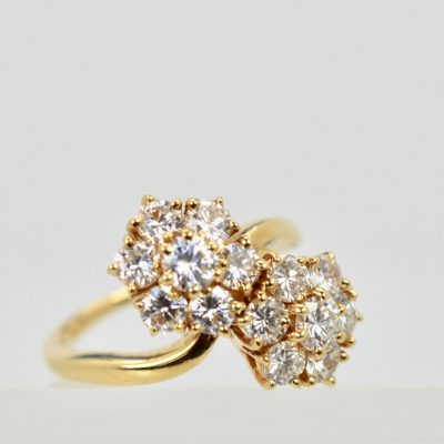 Van Cleef & Arpels Fleurette Ring Double Flower Motif