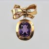 Vintage Amethyst Rose Gold Pendant - detail