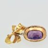 Vintage Amethyst Rose Gold Pendant - angle #2