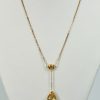 Citrine Double Drop Necklace in 18K Gold