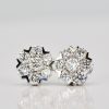 Van Cleef & Arpels Fleurette Large Diamond Stud Earrings - detail