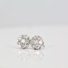 Van Cleef & Arpels Fleurette Large Diamond Stud Earrings - pair