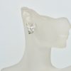 Van Cleef & Arpels White Diamond Butterfly Earrings - model