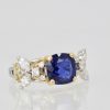 Tiffany Schlumberger Double Bee Ring with Blue Sapphire and Diamonds - angle
