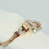 retro 14 Karat Ruby Diamond Watch Ciny Watch Co. Le Noirmont - side view