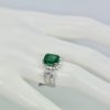 Emerald Diamond Ring 18K - model 2