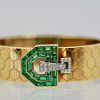 Emerald Diamond  Honeycomb Bracelet 2