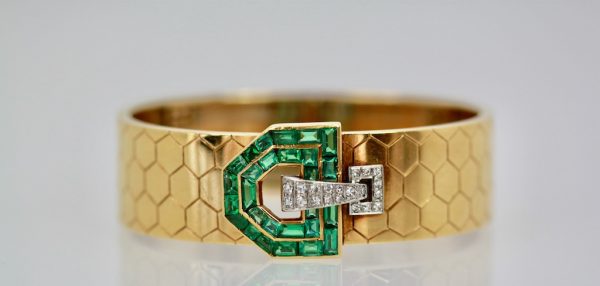 Emerald Diamond Honeycomb Bracelet 3