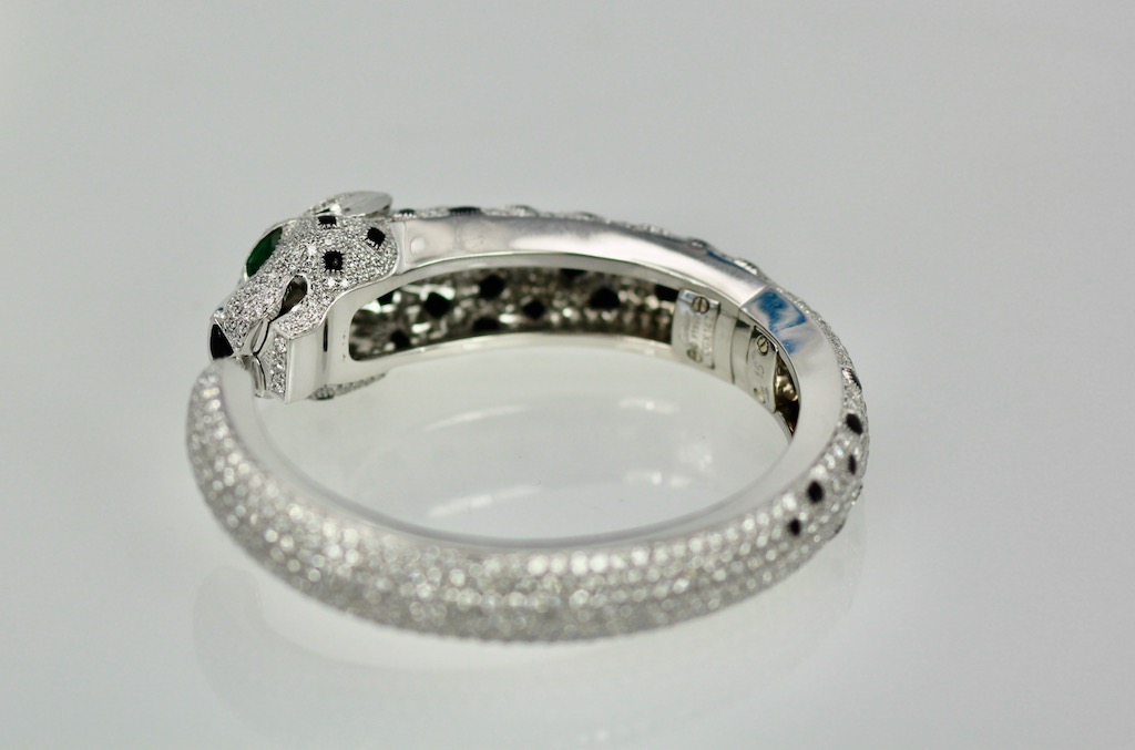 Cartier “Platinum” Diamond Panthere Bracelet – inside