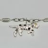 Art Deco 6 Charm Bracelet - 3 charm view