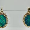 Black Opal Diamond Earrings