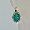 Black Opal Diamond Earrings - single model