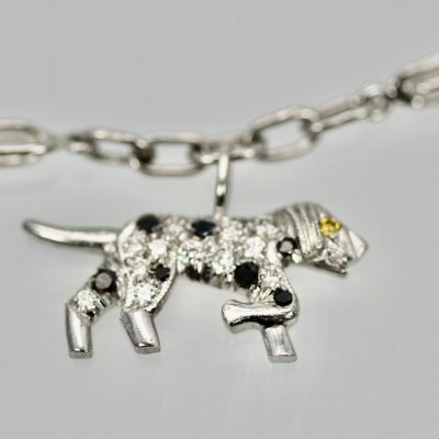 Art Deco 6 Charm Bracelet - dog charm