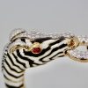 David Webb Zebra Bracelet - detail