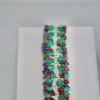 Tutti Frutti Carved Stones Diamond Bracelet - up angle