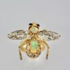 Opal Diamond Sapphire Articulated Bee Ring