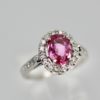 Pink Sapphire and Diamond Ring 2