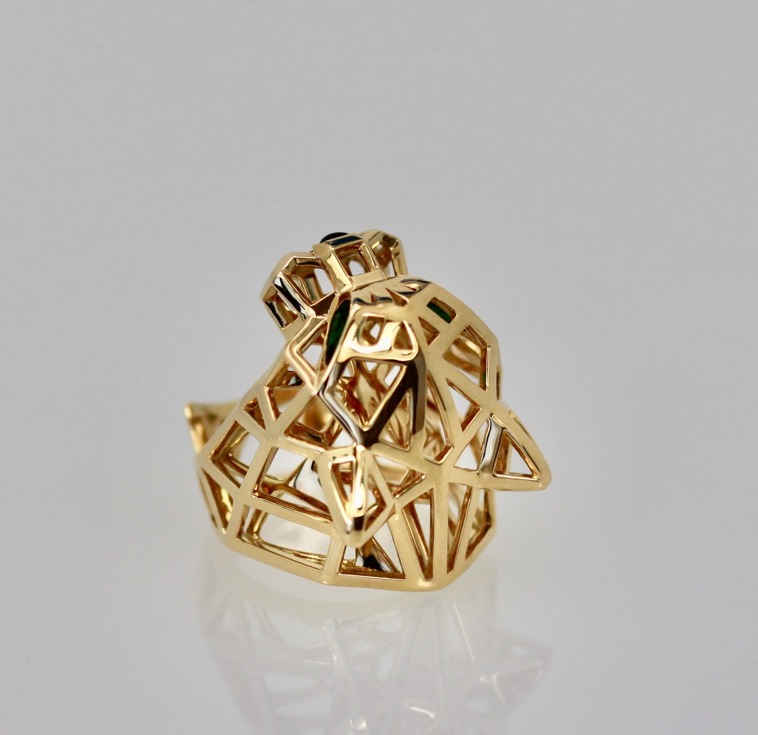 Cartier Gold Open Panthere Ring – side view 3