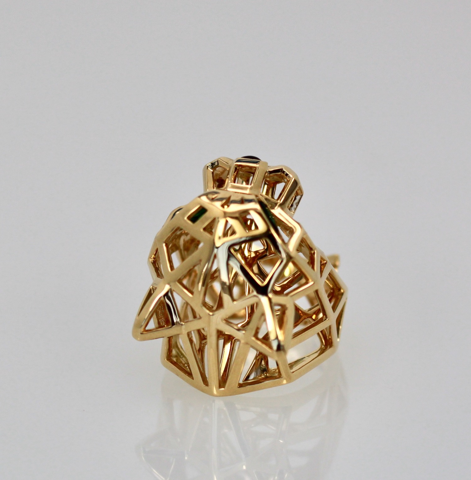 Cartier Gold Open Panthere Ring – top view