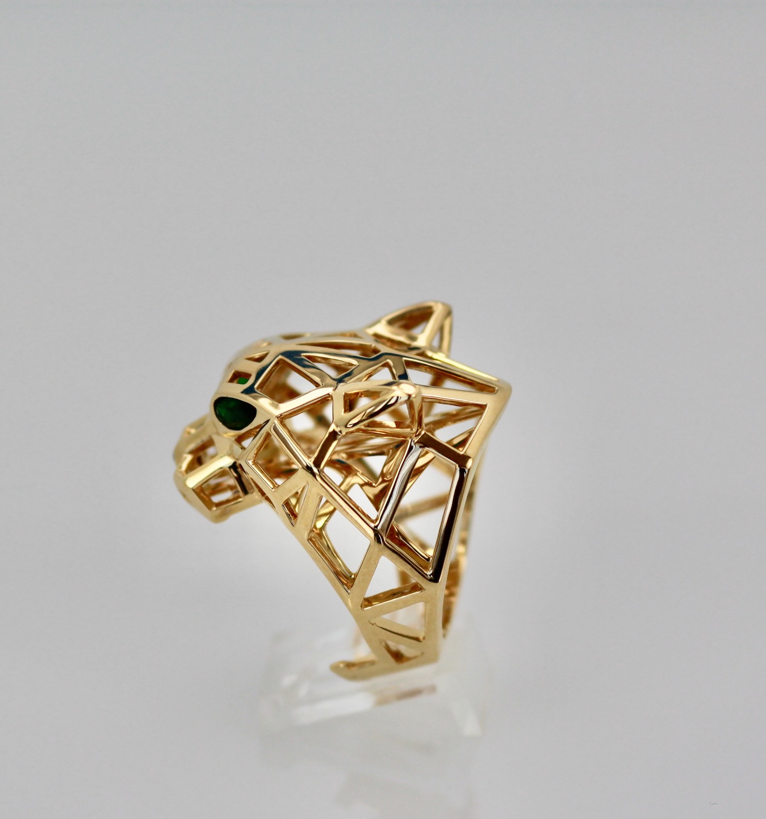 Cartier Gold Open Panthere Ring – side view 2