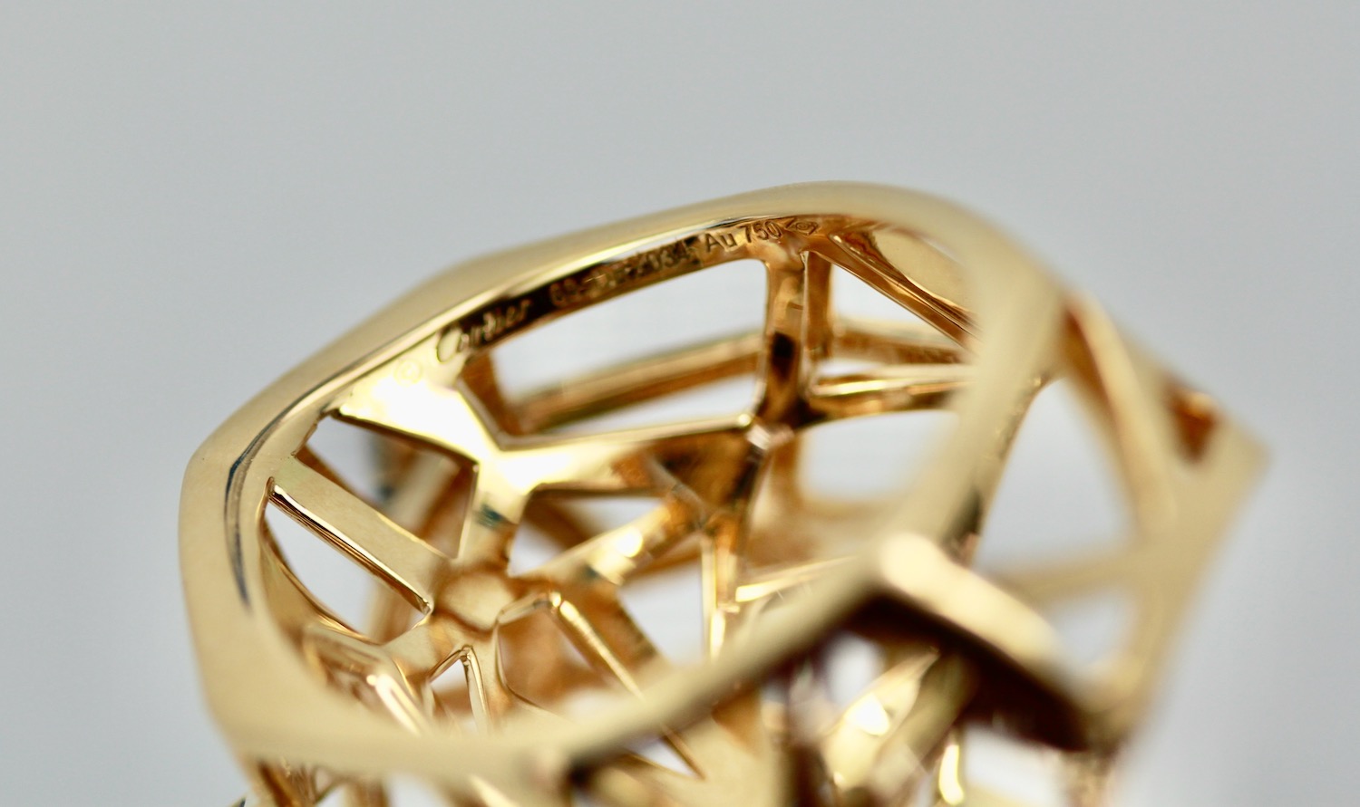 Cartier Gold Open Panthere Ring – inside