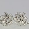 Diamond Rose Flower Earrings 2