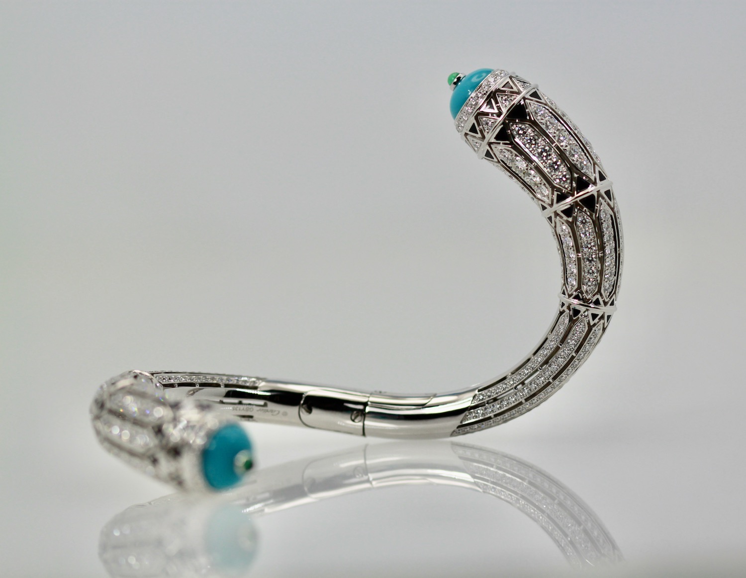  Cartier High Jewelry Diamond Turquoise Bracelet – twist
