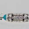 Cartier High Jewelry Diamond Turquoise Earrings - single on side