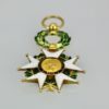 Legion D'Honneur Enamel Medal Pendant 18K Gold French