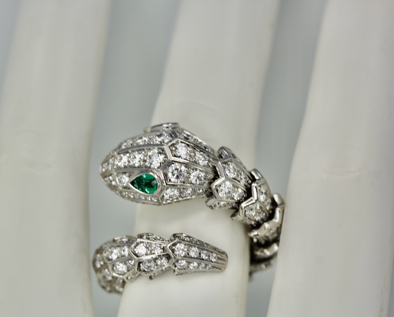 Bulgari Diamond Snake Ring