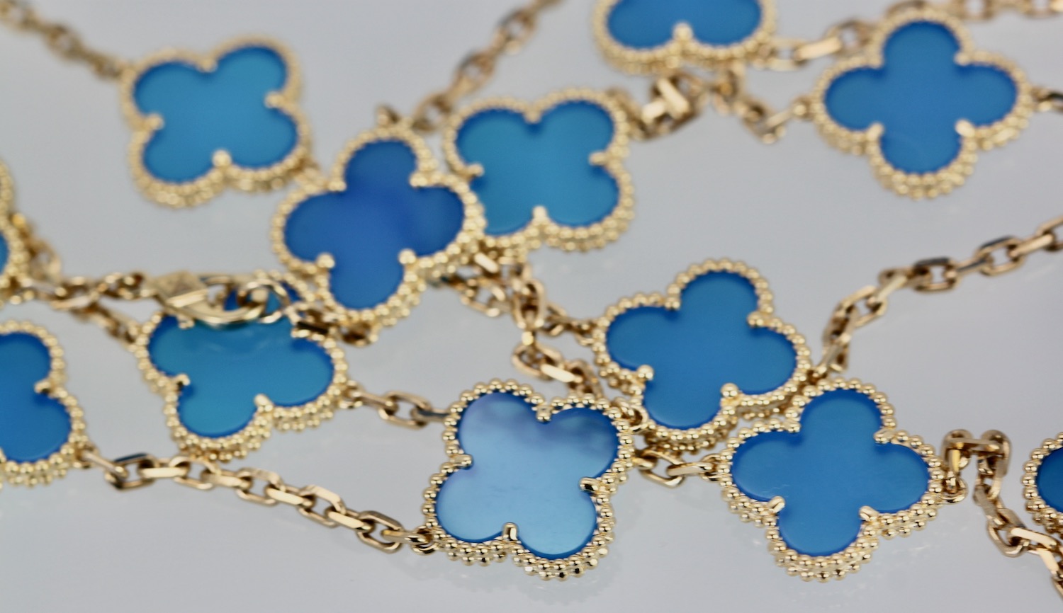 Van Cleef & Arpels Magic Alhambra 18k Long Necklace | eBay
