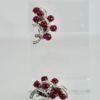 Burma Ruby Diamond Earrings 14K