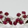 Burma Ruby Diamond Earrings 14K