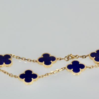Van Cleef & Arpels Lapis Alhambra Bracelet