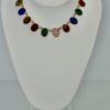 Scarab multi stone necklace plus two matching bracelets