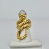David Webb Gold Diamond Snake ring